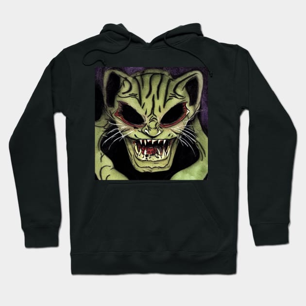 Fang Crazy Cat Hoodie by Crazy Cat Style